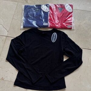 Scoop NYC Lot/3 Women’s Stretch Cotton Long Sleeve t-shirts. NEW
